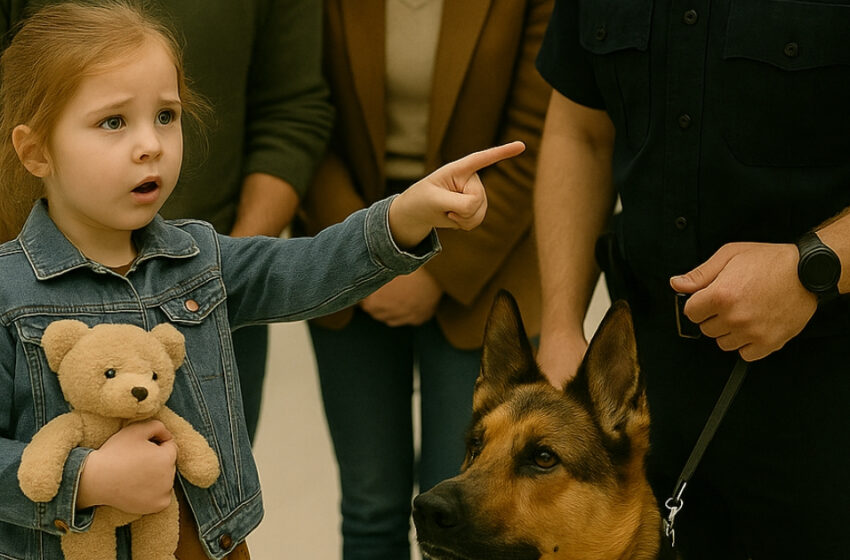  Havaalanında bir hizmet köpeği küçük bir kıza ve ailesine öfkeyle havlamaya başladı. Bir dakika sonra, görevli köpeğin hayatlarını kurtardığını fark etti